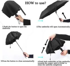 IBright Storm Paraplu - Paraplu - Extra Sterk - Opvouwbaar - Automatisch Uitklapbaar - Ø 105 - Inclusief Beschermhoes 11 IBright Storm Paraplu - Paraplu - Extra Sterk - Opvouwbaar - Automatisch Uitklapbaar - Ø 105 - Inclusief Beschermhoes -Kampeeruitrusting 1200x1129 5