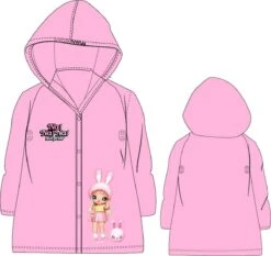 Merkloos Regenjas Kind Na!Na!Na! Surprise Roze Maat 116/122