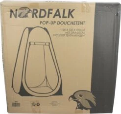 NordFalk Douchetent Pop-up 190 Cm - Camping Douche - Omkleedtent - Incl. Tentharingen En Draagtas - Groen -Kampeeruitrusting 1200x1132