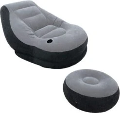Intex Lounge Stoel - Ultra Lounge - Opblaasbaar - Grijs/zwart -Kampeeruitrusting 1200x1132 7