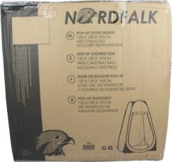 NordFalk Douchetent Pop-up 190 Cm - Camping Douche - Omkleedtent - Incl. Tentharingen En Draagtas - Groen -Kampeeruitrusting 1200x1135