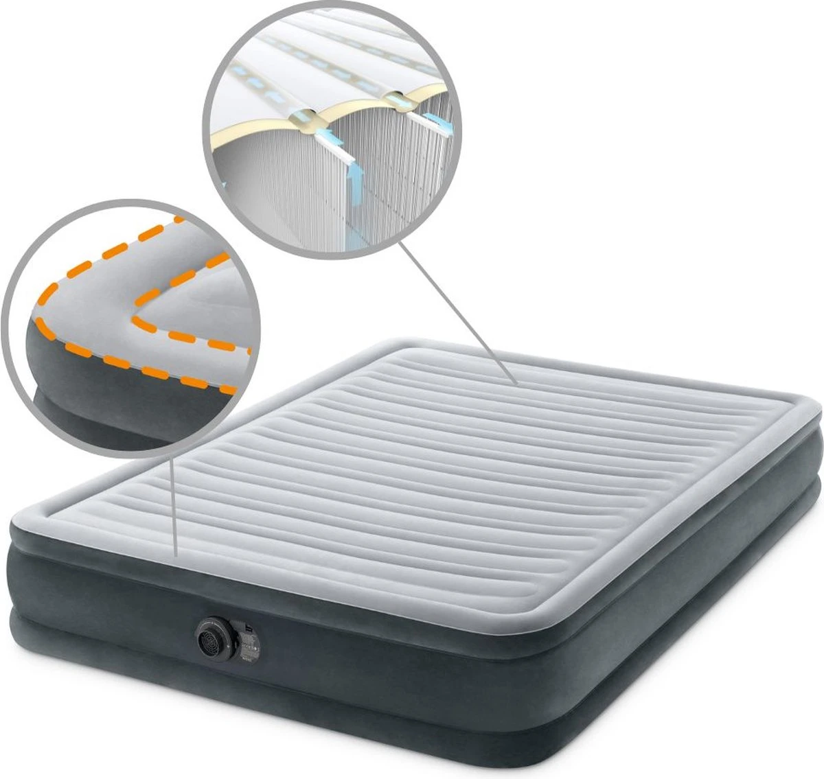 Intex Comfort-plush Full Luchtbed - 2-persoons - 203x152x33 Cm 13 Intex Comfort-plush Full Luchtbed - 2-persoons - 203x152x33 Cm - Afbeelding 13