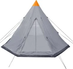 VidaXL Tent 4-persoons Grijs -Kampeeruitrusting 1200x1137