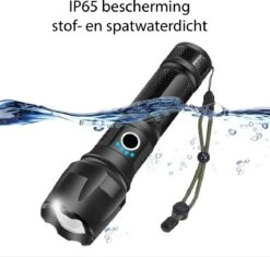 Militaire Zaklamp LED Oplaadbaar USB - 3000 Lumen - Holster - 3000 MAh Batterij - Aanpasbare Zoom - 5 Lichtmodi - IP65 Spatwaterdicht - Zwart 23 Militaire Zaklamp LED Oplaadbaar USB - 3000 Lumen - Holster - 3000 MAh Batterij - Aanpasbare Zoom - 5 Lichtmodi - IP65 Spatwaterdicht - Zwart -Kampeeruitrusting 1200x1140 7