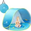 Needventure Baby Strandtent - Pop Up Tent - Windscherm Strand - Camping Strandtentje - Speeltent - Blauw