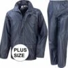 Result Grote Maten Navy All Weather Regenpak Voor Volwassenen 3XL (48/58)