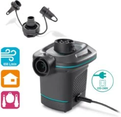 Intex Luchtbedset Intex Luchtbed - 1-Persoons - 76 X 191 X 25 Cm - Blauw + Intex Elektrische Pomp - 650 Liter/min + Hoeslaken Antraciet + Reparatieset 10 Intex Luchtbedset Intex Luchtbed - 1-Persoons - 76 X 191 X 25 Cm - Blauw + Intex Elektrische Pomp - 650 Liter/min + Hoeslaken Antraciet + Reparatieset -Kampeeruitrusting 1200x1155 11