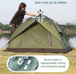 Sens Design Pop Up Tent - Tent - 2-3 Personen 10 Sens Design Pop Up Tent - Tent - 2-3 Personen -Kampeeruitrusting 1200x1161