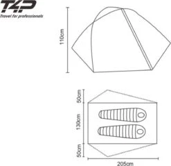 Expedition Tent T2 - Donker Groen - 2 Persoons 7 Expedition Tent T2 - Donker Groen - 2 Persoons -Kampeeruitrusting 1200x1163