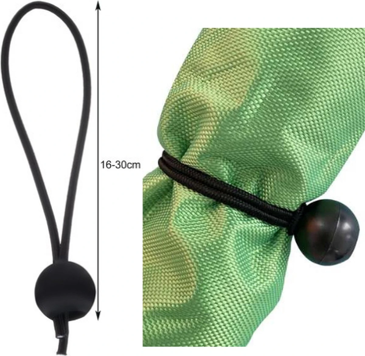Elastische Tentspanner Met Bal 16 Tot 30 Cm- Spanelastiek - Tent - Spanner Met Plastic Bal 5 Elastische Tentspanner Met Bal 16 Tot 30 Cm- Spanelastiek - Tent - Spanner Met Plastic Bal - Afbeelding 5