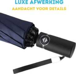 Stormparaplu - Paraplu - Opvouwbaar - Reflecterend - Automatisch Omgekeerd Uitklapsysteem - Windbestendig Tot 140 Km/h - Incl. Luxe Beschermhoes -Kampeeruitrusting 1200x1169 4