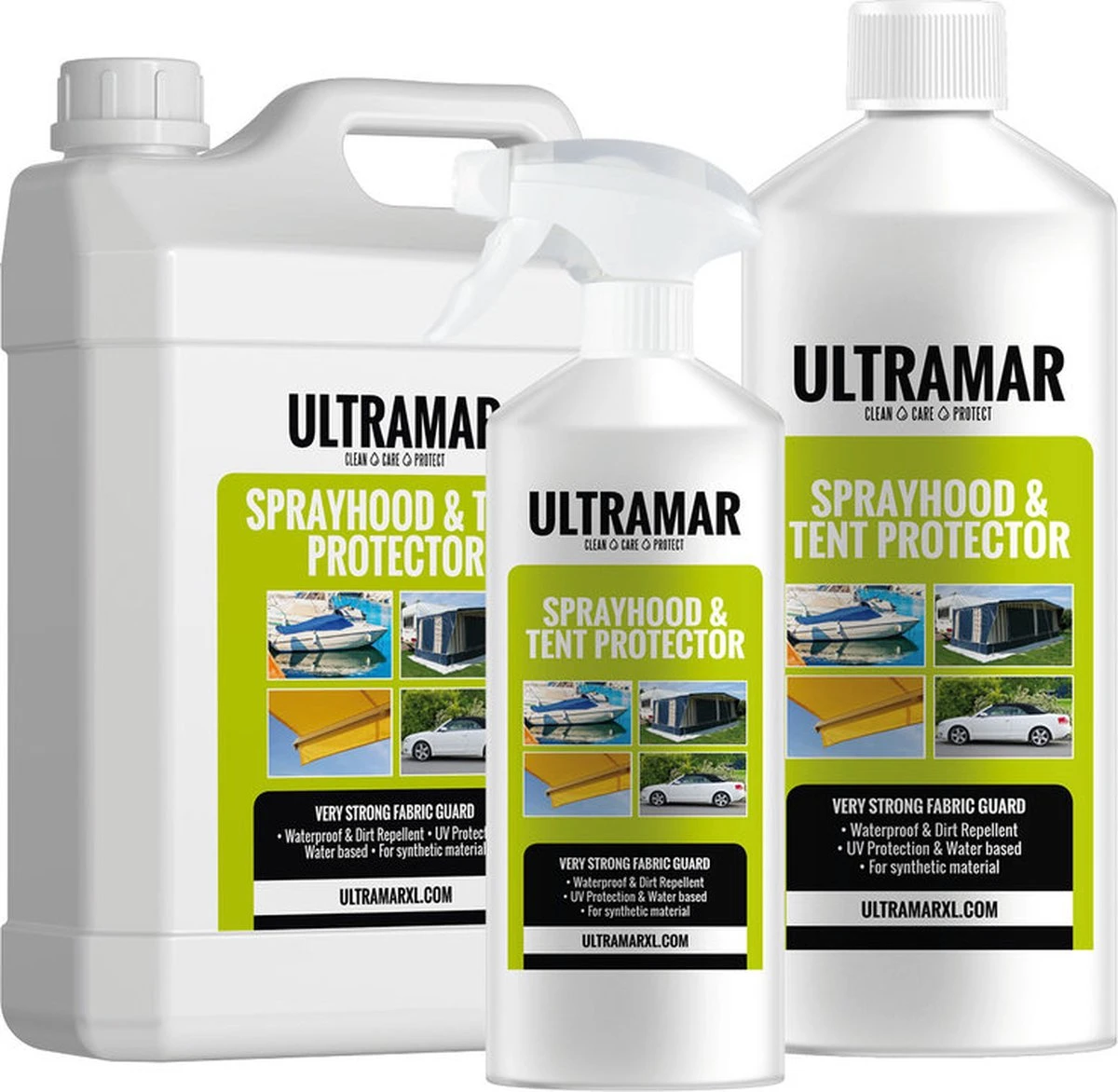 Ultramar - Sprayhood & Tent Protector 2,5L - Impregneermiddel Voor Bootkap, Tent, Cabriodak - Maakt Waterdicht En Geeft Extra Bescherming 6 Ultramar - Sprayhood & Tent Protector 2,5L - Impregneermiddel Voor Bootkap, Tent, Cabriodak - Maakt Waterdicht En Geeft Extra Bescherming - Afbeelding 6