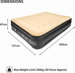 Merkloos Avenli 88030 Hoog Verhoogd Gevlokt Luchtbed | Queensize | Ingebouwde Pompen | Snelle En Gemakkelijke Inflatie 10 Merkloos Avenli 88030 Hoog Verhoogd Gevlokt Luchtbed | Queensize | Ingebouwde Pompen | Snelle En Gemakkelijke Inflatie -Kampeeruitrusting 1200x1173 10