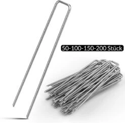 Gardebruk Haringen Set Van 100 Gegalvaniseerd Staal LxØ 150x2,7mm -Kampeeruitrusting 1200x1174 4