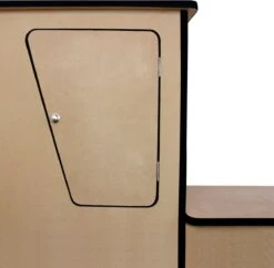 Camper Keuken MDF - Linkerkant EU - Inclusief Kledingstang + Wijnrek - Onbewerkt - Inbouw Kasten Inrichting Kampeerauto Caravan -Kampeeruitrusting 1200x1176