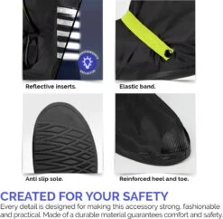 Perletti Overschoenen Reflecterend Pvc Zwart/roze Maat 36-39 13 Perletti Overschoenen Reflecterend Pvc Zwart/roze Maat 36-39 -Kampeeruitrusting 1200x1178 3