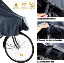 Anyoo Waterdichte Fietsponcho Fiets Regenjas Jas Capes Lichtgewicht Compact Herbruikbaar Voor Jongens Mannen Vrouwen Volwassenen -Kampeeruitrusting 1200x1179 6