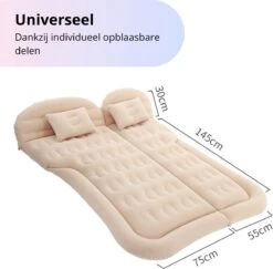 Opblaasbaar Auto Matras - Auto Luchtbed Zwart - Achterbank En Achterbak - Tweepersoons 3-in-1 Universeel Automatras - Inclusief Elektrische Pomp En Accessoires - Kampeer Luchtbed Voor Reizen -Kampeeruitrusting 1200x1180 8