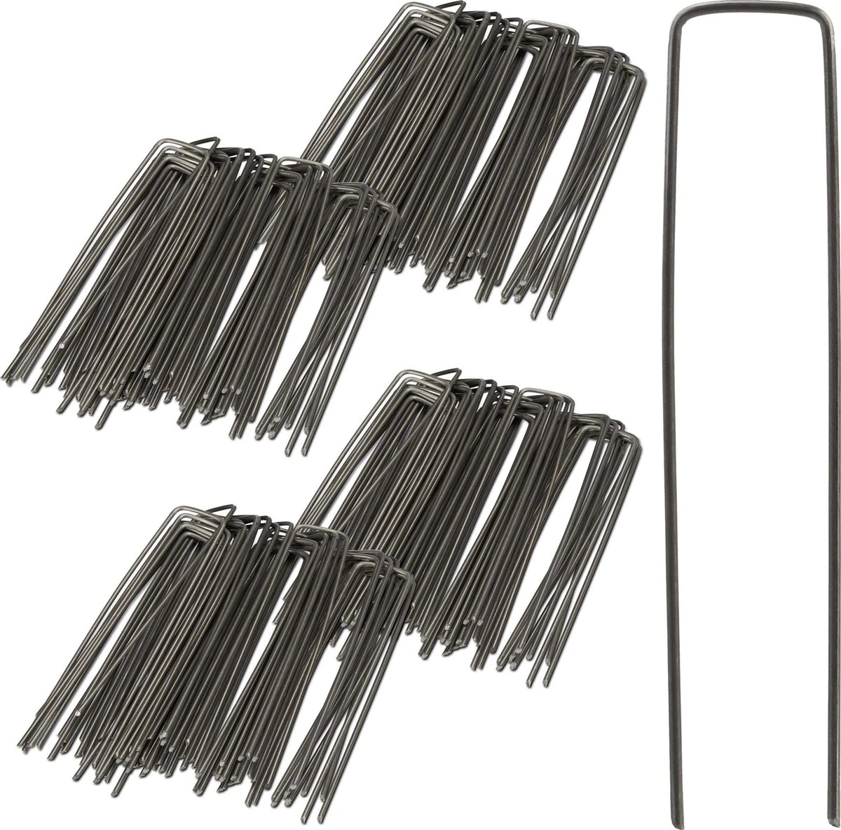 Relaxdays 200x Gronddoekpen - Grondanker - Haring - Gronddoekhaak - Grondhaken - 2mm 1 Relaxdays 200x Gronddoekpen - Grondanker - Haring - Gronddoekhaak - Grondhaken - 2mm