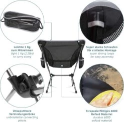 Smartpeas Campingstoel Van Stevig 600D Polyester En Aluminium - Lichtgewicht En Opvouwbaar - Camping Gadget Inclusief Zijzakken +Plus: Strandmat & Draagtas 8 Smartpeas Campingstoel Van Stevig 600D Polyester En Aluminium - Lichtgewicht En Opvouwbaar - Camping Gadget Inclusief Zijzakken +Plus: Strandmat & Draagtas -Kampeeruitrusting 1200x1186 1