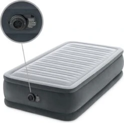 Intex Luchtbed - 1-Persoons - 99 X 191 X 46 Cm - Grijs - Met Ingebouwde Pomp, Hoeslaken Antraciet En Reparatieset 12 Intex Luchtbed - 1-Persoons - 99 X 191 X 46 Cm - Grijs - Met Ingebouwde Pomp, Hoeslaken Antraciet En Reparatieset -Kampeeruitrusting 1200x1190 15