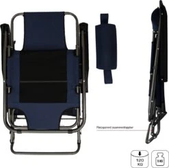 Ligstoel 180x60cm - Opvouwbaar Campingstoel Ligbed Strandstoel Tuinstoel Vouwligstoel Blauw -Kampeeruitrusting 1200x1191 1