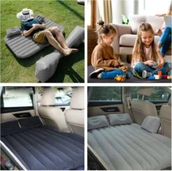 Flightmode - Opblaasbaar Matras Voor Auto, Opblaasbaar Bed, Autostoel, Comfortabel, Met Elektrische Luchtpomp En 3 Adapters, 2 Kussens En Transporttas, Voor Camping, Reizen, Strand -Kampeeruitrusting 1200x1195 10