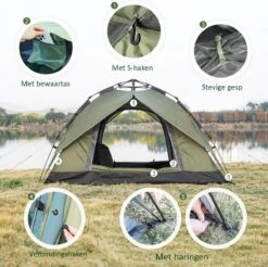 Sens Design Pop Up Tent - Tent - 2-3 Personen 11 Sens Design Pop Up Tent - Tent - 2-3 Personen -Kampeeruitrusting 1200x1197
