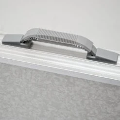 Aluminium Kampeertafel 120x60cm - Campingtafel Inklapbaar - 3-voudig Verstelbare Vouwtafel Grijs -Kampeeruitrusting 1200x1198 3