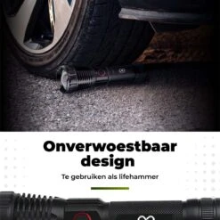 Unlimited Products Militaire Zaklamp LED Oplaadbaar - 2000 Lumen - IP68 Waterdicht - Hard Case Opbergdoos -Kampeeruitrusting 1200x1199 6