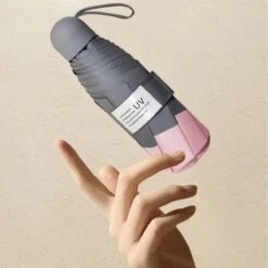 Merkloos TDR -Opvouwbare Paraplu -Windproof- Zonnescherm UV-SPF 50+compact En Draagbaar- Extra Sterk - Roze -Kampeeruitrusting 1200x1200 1032