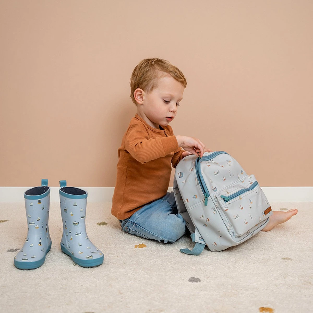 Little Dutch Regenlaars - Sailors Bay - Kinderregenlaarzen - Blauw - Mt 24/25 5 Little Dutch Regenlaars - Sailors Bay - Kinderregenlaarzen - Blauw - Mt 24/25 - Afbeelding 5