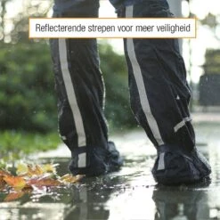 Amazy Regenoverschoenen + Gratis Opbergtas (maat 44/45 | Hoog) - Waterdichte En Antislip Schoenovertrekken Met Reflectoren Voor Droge, Schone Schoenen, Zelfs In De Regen, Sneeuw Of Stof. -Kampeeruitrusting 1200x1200 1094