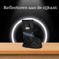 EASTWALL Cover Pro Schoenhoezen - Schoenovertrek Herbruikbaar - Bescherm Je Schoenen Tegen Water, Modder En Sneeuw - Universele Waterdichte Overschoenen - Schoenbeschermers - Anti-slip - Trekkoord Afsluiting - Zwart - Maat 43-44 -Kampeeruitrusting 1200x1200 1143