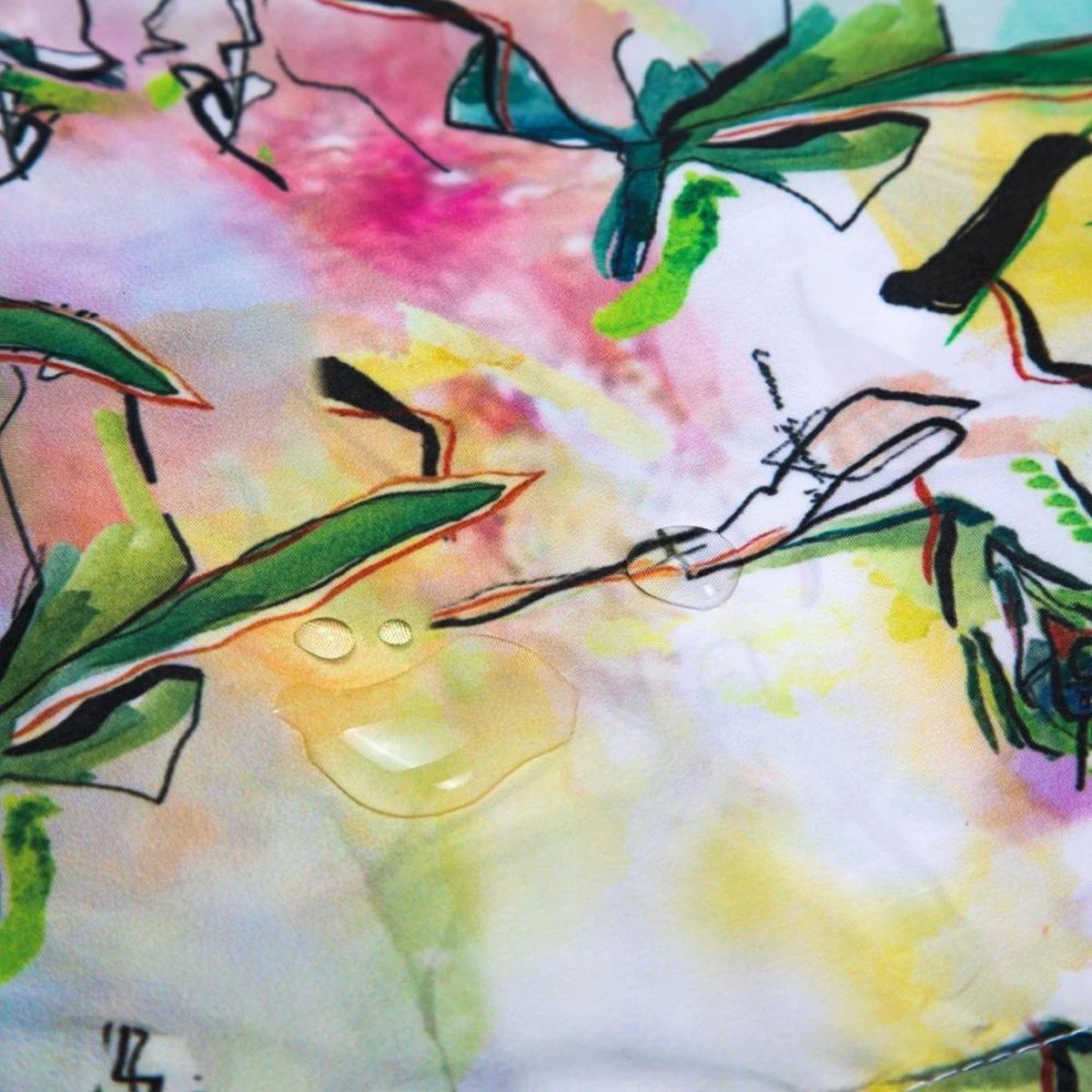 BiggDesign Faces - Dames Regenjas Waterdicht - Regenpak - Maat M 4 BiggDesign Faces - Dames Regenjas Waterdicht - Regenpak - Maat M - Afbeelding 4