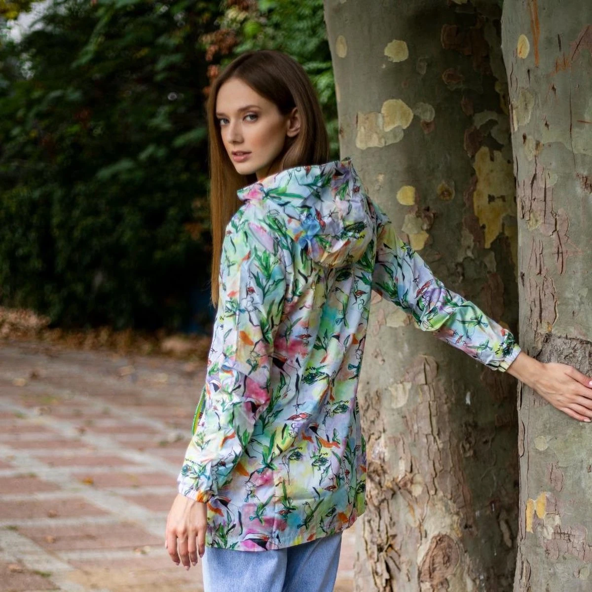 BiggDesign Faces - Dames Regenjas Waterdicht - Regenpak - Maat M 7 BiggDesign Faces - Dames Regenjas Waterdicht - Regenpak - Maat M - Afbeelding 7