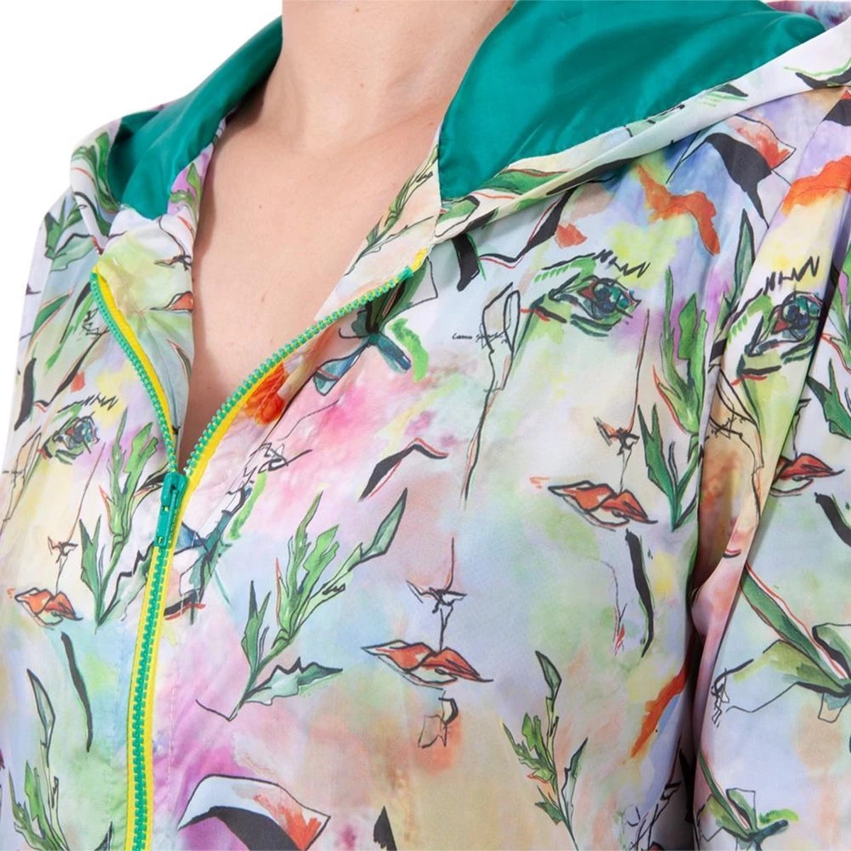 BiggDesign Faces - Dames Regenjas Waterdicht - Regenpak - Maat M 13 BiggDesign Faces - Dames Regenjas Waterdicht - Regenpak - Maat M - Afbeelding 13