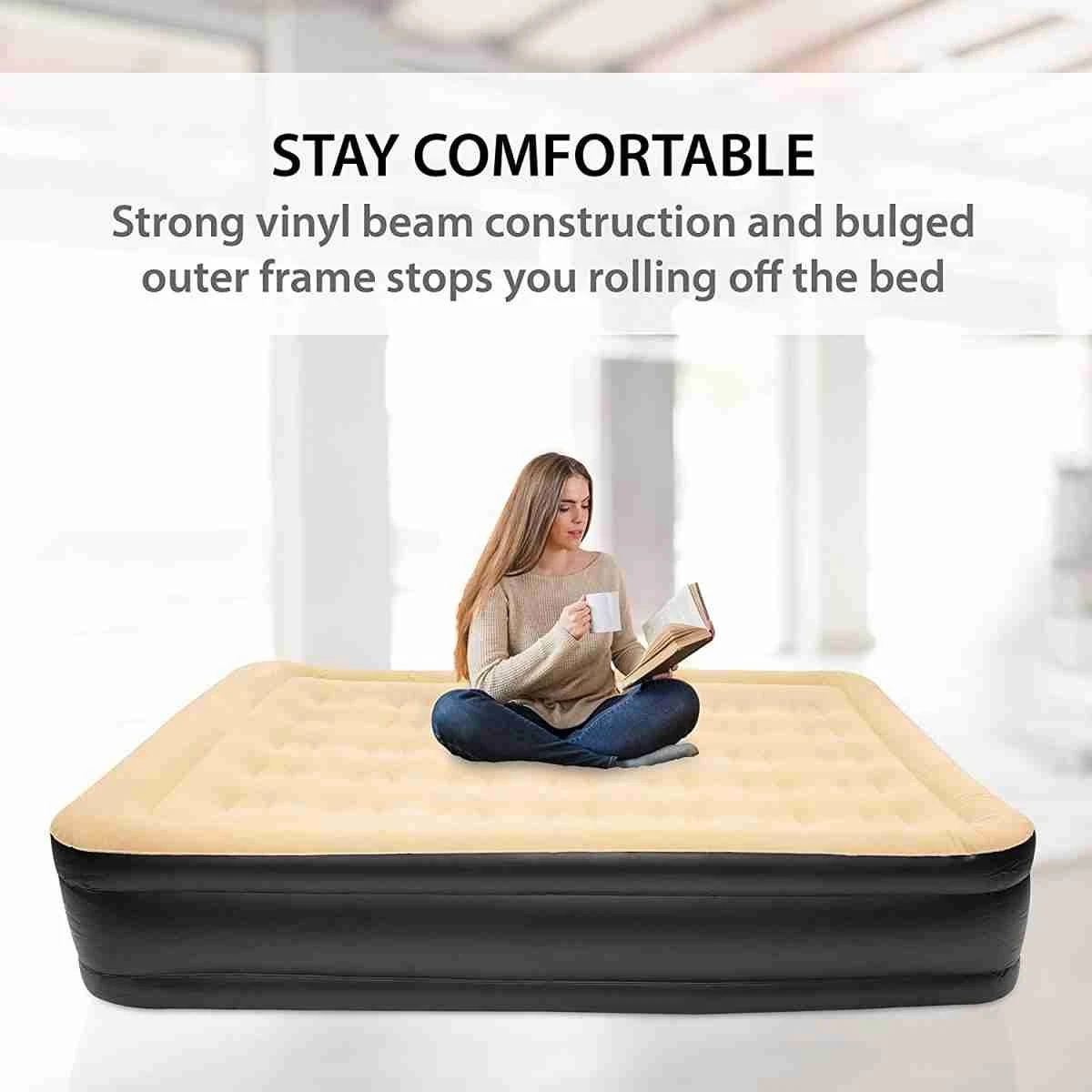 Merkloos Avenli 88030 Hoog Verhoogd Gevlokt Luchtbed | Queensize | Ingebouwde Pompen | Snelle En Gemakkelijke Inflatie 6 Merkloos Avenli 88030 Hoog Verhoogd Gevlokt Luchtbed | Queensize | Ingebouwde Pompen | Snelle En Gemakkelijke Inflatie - Afbeelding 6