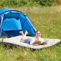 Orange85 Luchtbed - Tweepersoons - Met Reparatieset - Zwart - Grijs -Kampeeruitrusting 1200x1200 1250