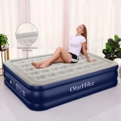 OlarHike Queen Size Luchtmatras Met Geïntegreerde Elektrische Pomp, Zelfopblazend Luchtbed, Voor 2 Personen, Premium Gastenbed, Opblaasbaar Matras Voor Camping Of Thuisgebruik, 203 X 152 X 46 Cm 11 OlarHike Queen Size Luchtmatras Met Geïntegreerde Elektrische Pomp, Zelfopblazend Luchtbed, Voor 2 Personen, Premium Gastenbed, Opblaasbaar Matras Voor Camping Of Thuisgebruik, 203 X 152 X 46 Cm -Kampeeruitrusting 1200x1200 1318