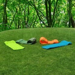 LVNRIDS Isomat, Zelfopblazend, Ultralicht, Luchtmatras, Camping, Zelfopblaasbaar, Opblaasbaar Matras, 3,9 Inch Dik, Met Voetperspomp En Kussen, Voor Camping, Reizen, Outdoor, Wandelen, Strand, Oranje -Kampeeruitrusting 1200x1200 1325