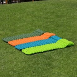 LVNRIDS Isomat, Zelfopblazend, Ultralicht, Luchtmatras, Camping, Zelfopblaasbaar, Opblaasbaar Matras, 3,9 Inch Dik, Met Voetperspomp En Kussen, Voor Camping, Reizen, Outdoor, Wandelen, Strand, Oranje -Kampeeruitrusting 1200x1200 1326
