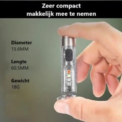 JGS Mini Zaklamp-Led-400 Lumen-USB-C-Oplaadbaar-Sleutelhanger-multifunctioneel-JGS Multicard -Kampeeruitrusting 1200x1200 1332