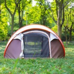 Fly Lab Luxe Pop Up Tent - Kampeer Tent - Grijs/Oranje - 4 Persoons -Kampeeruitrusting 1200x1200 136