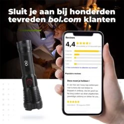 Unlimited Products Militaire Zaklamp LED Oplaadbaar - 2000 Lumen - IP68 Waterdicht - Hard Case Opbergdoos -Kampeeruitrusting 1200x1200 1363