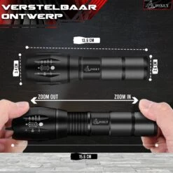 FOXLY 2 X Militaire LED Zaklamp (inclusief Batterij En Oplader) - Waterproof - Schokbestendig - Opbergdoos - 2 Stuks -Kampeeruitrusting 1200x1200 1371