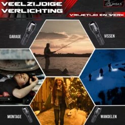 FOXLY 2 X Militaire LED Zaklamp (inclusief Batterij En Oplader) - Waterproof - Schokbestendig - Opbergdoos - 2 Stuks -Kampeeruitrusting 1200x1200 1372