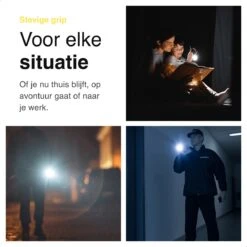 Vivid Green Militaire LED Zaklamp - Oplaadbaar - 2500 Lumen - 5000mAh - Zwart -Kampeeruitrusting 1200x1200 1384