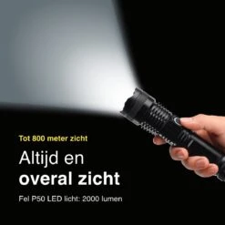 Vivid Green Militaire LED Zaklamp - Oplaadbaar - 2500 Lumen - 5000mAh - Zwart -Kampeeruitrusting 1200x1200 1386