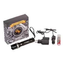 Zaklamp LED Oplaadbaar - Complete Set Met Lader En Autolader - Zoom En Stroboscoop Functies - Waterdicht -Kampeeruitrusting 1200x1200 1401